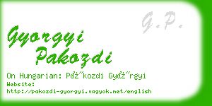 gyorgyi pakozdi business card